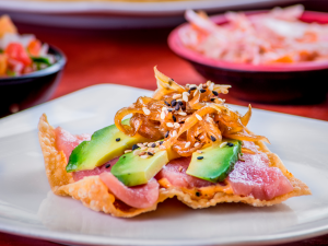 Tostada Wonton